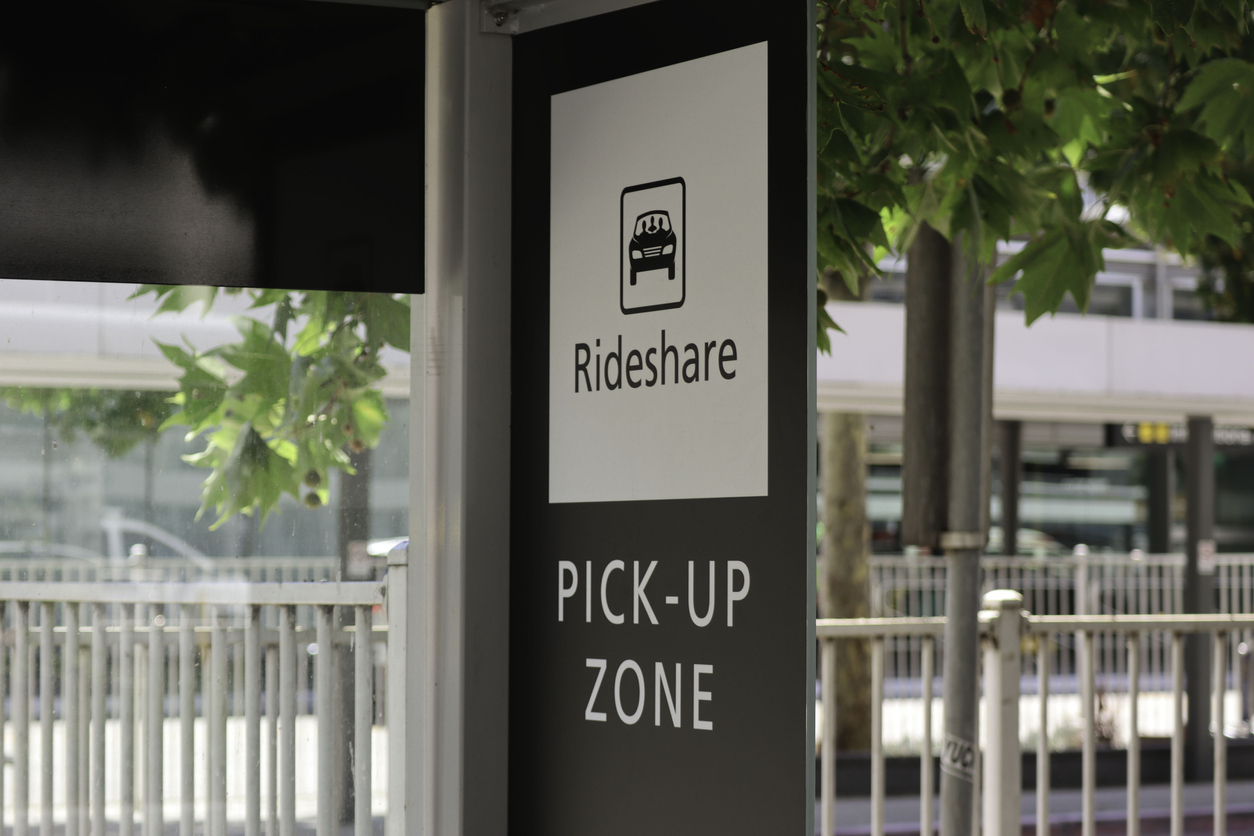 Rideshare pick-up zone